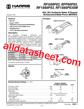 RF1S60P03型号图片