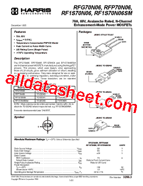 RF1S70N06SM型号图片
