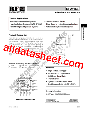 RF2115LPCBA型号图片