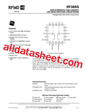 RF3865PCK-411型号图片