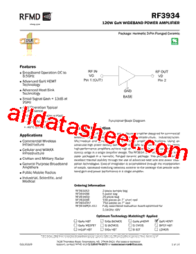 RF3934SQ型号图片
