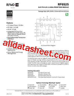 RF6525SQ型号图片