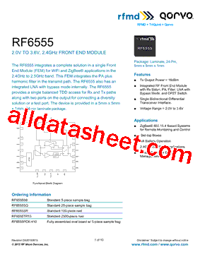RF6555SQ型号图片
