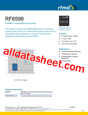 RF6599PCBK-410型号图片