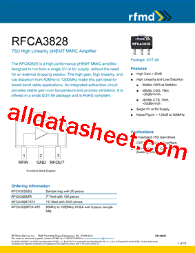 RFCA3828型号图片