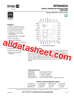 RFDA0015型号图片