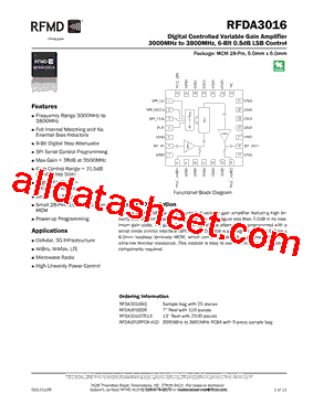 RFDA3016型号图片