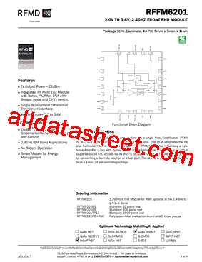 RFFM6201SR型号图片
