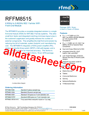 RFFM8515型号图片