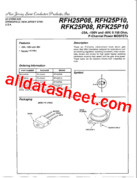 RFK25P08型号图片