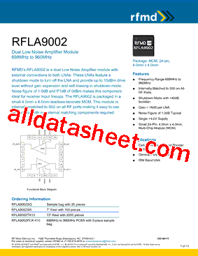 RFLA9002型号图片