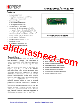 RFM210WW型号图片
