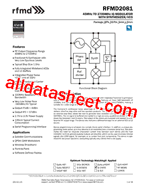 RFMD2081SR型号图片