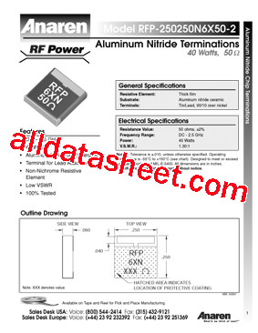 RFP-250250N6X50-2型号图片