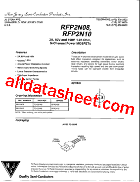 RFP2N08型号图片