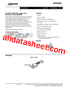 RFP8N20L型号图片