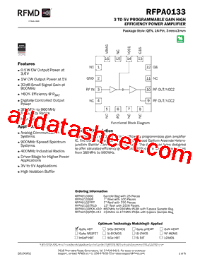 RFPA0133型号图片