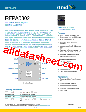 RFPA0802型号图片