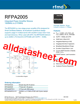 RFPA2005PCK-410型号图片