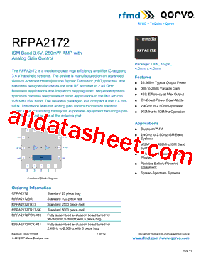 RFPA2172型号图片