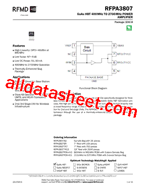 RFPA3807SR型号图片