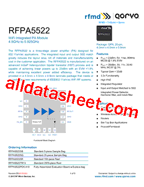 RFPA5522PCK-410型号图片