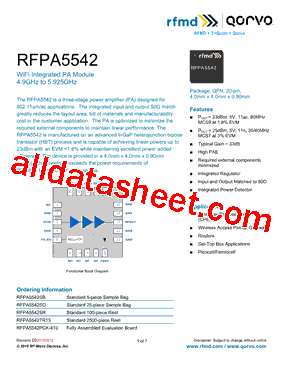 RFPA5542PCK-410型号图片