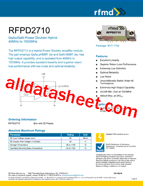 RFPD2710型号图片