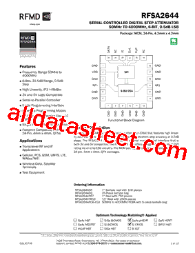 RFSA2644SQ型号图片