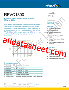 RFVC1800SB型号图片