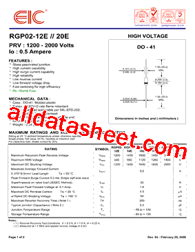 RGP02-14E型号图片