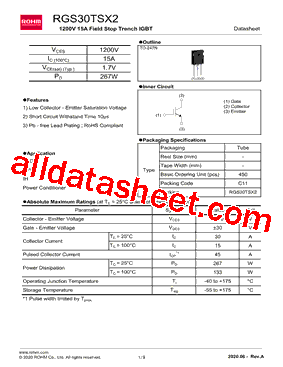 RGS30TSX2型号图片