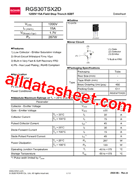 RGS30TSX2D型号图片