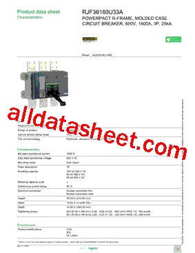 RJF36160U33A型号图片