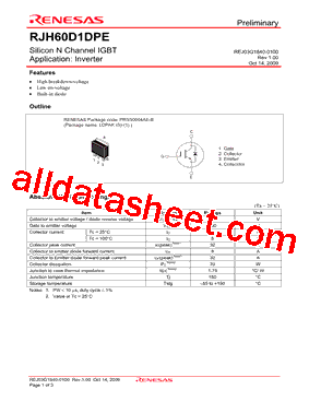 RJH60D1DPE型号图片