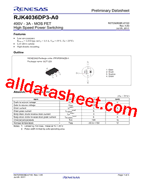 RJK4036DP3-A0型号图片