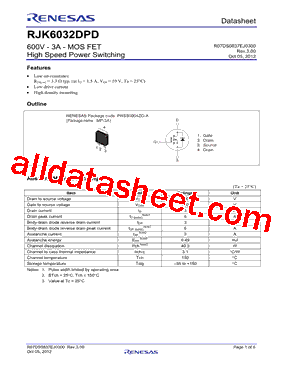 RJK6032DPD-00J2型号图片