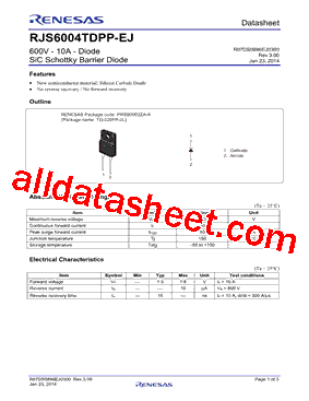 RJS6004TDPEJ型号图片