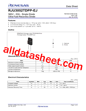 RJU3052TDPP-T2型号图片