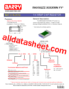 RK0502BA-1000XN-91型号图片