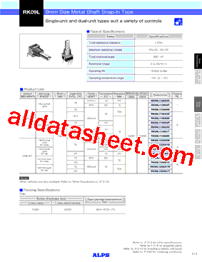 RK09L1120F15C0A103型号图片