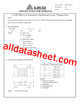 RL1005-1-R100G型号图片