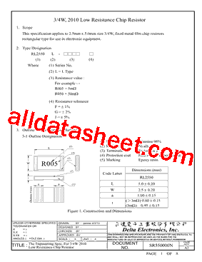 RL2550L-R050G型号图片
