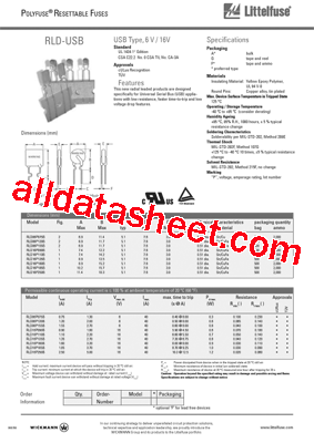 RLD06P075B型号图片