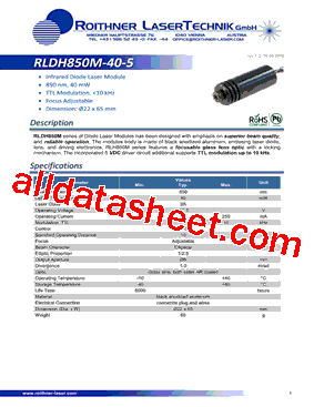 RLDH850M-40-5型号图片