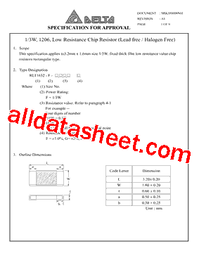 RLT1632-F-R050J型号图片