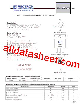 RM150N60T2型号图片