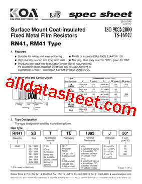 RN412ATTE1002C25型号图片