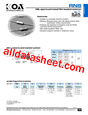 RNS12CCT52A1001F型号图片