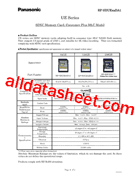 RP-SDUEXXDA1型号图片